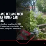 Angin Kencang Terjang Aceh Besar, Rusak Rumah dan Timpa Gudang