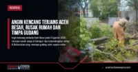 Angin Kencang Terjang Aceh Besar, Rusak Rumah dan Timpa Gudang