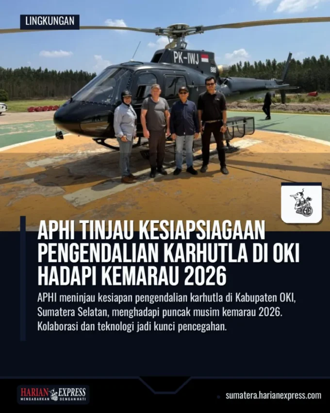 APHI Tinjau Kesiapsiagaan Pengendalian Karhutla di OKI Hadapi Kemarau 2026