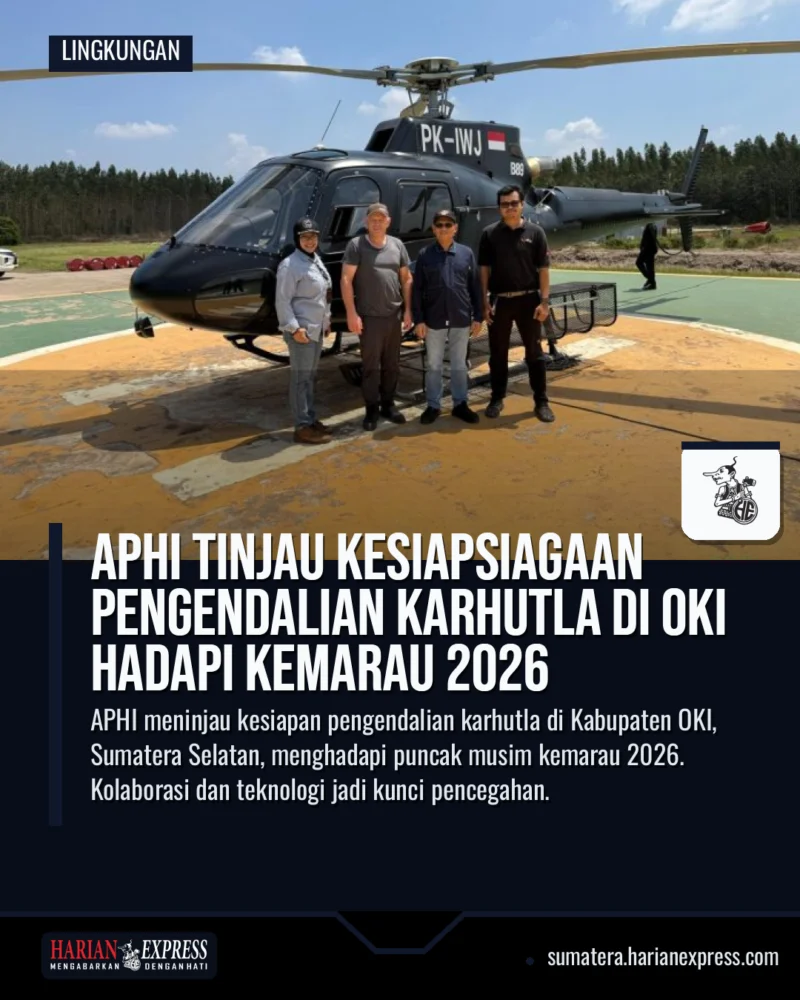 APHI Tinjau Kesiapsiagaan Pengendalian Karhutla di OKI Hadapi Kemarau 2026
