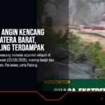 Banjir dan Angin Kencang Landa Sumatera Barat, Padang Paling Terdampak
