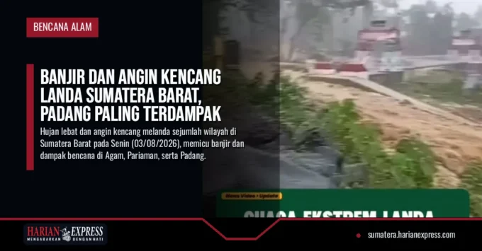 Banjir dan Angin Kencang Landa Sumatera Barat, Padang Paling Terdampak