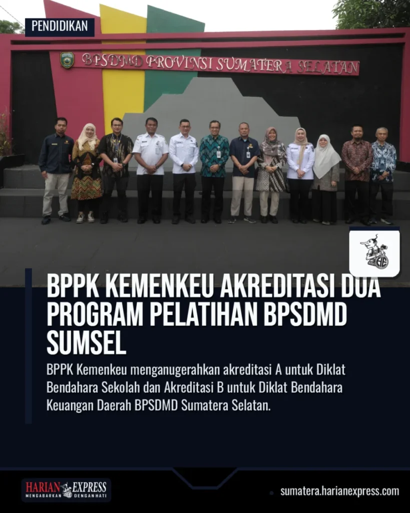 BPPK Kemenkeu Akreditasi Dua Program Pelatihan BPSDMD Sumsel