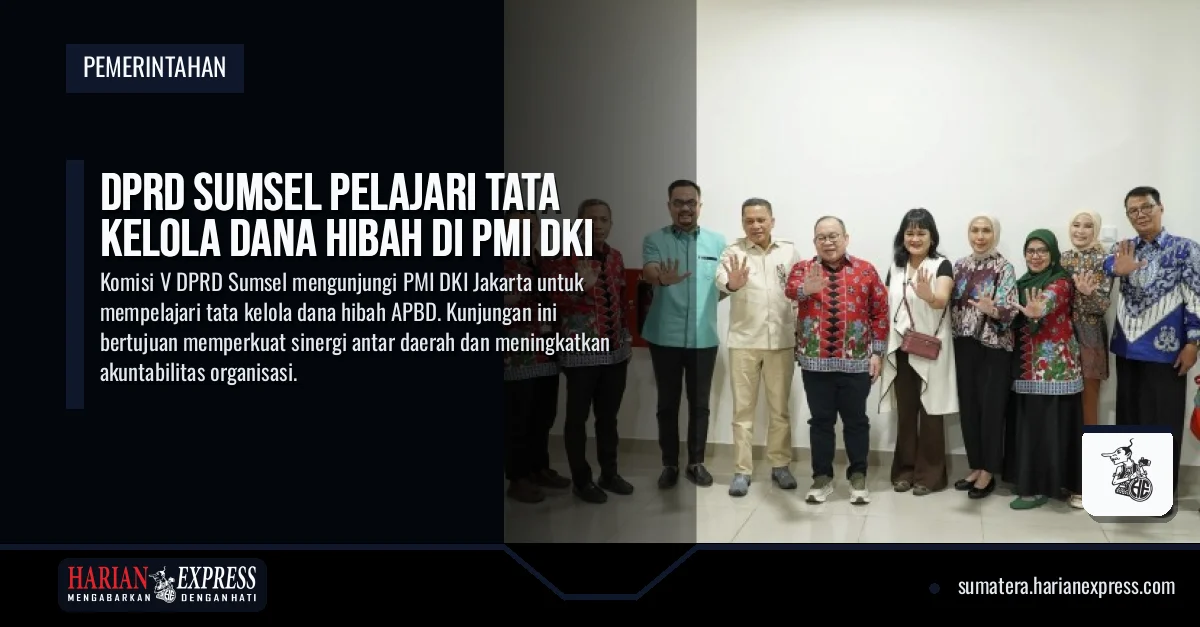 DPRD Sumsel Pelajari Tata Kelola Dana Hibah di PMI DKI