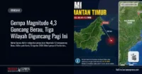 Gempa Beruntun Guncang Berau, Pacitan, dan Merangin Pagi Ini