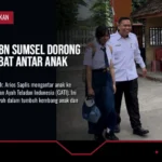 Kaper BKKBN Sumsel Dorong Ayah Terlibat Antar Anak Sekolah