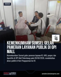 Kemenkumham Sumsel Gelar Pameran Layanan Publik di OPI Mall