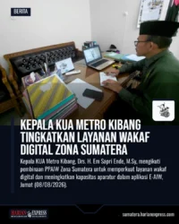Kepala KUA Metro Kibang Tingkatkan Layanan Wakaf Digital Zona Sumatera