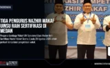 Tiga Pengurus Nazhir Wakaf UINSU Raih Sertifikasi di Medan