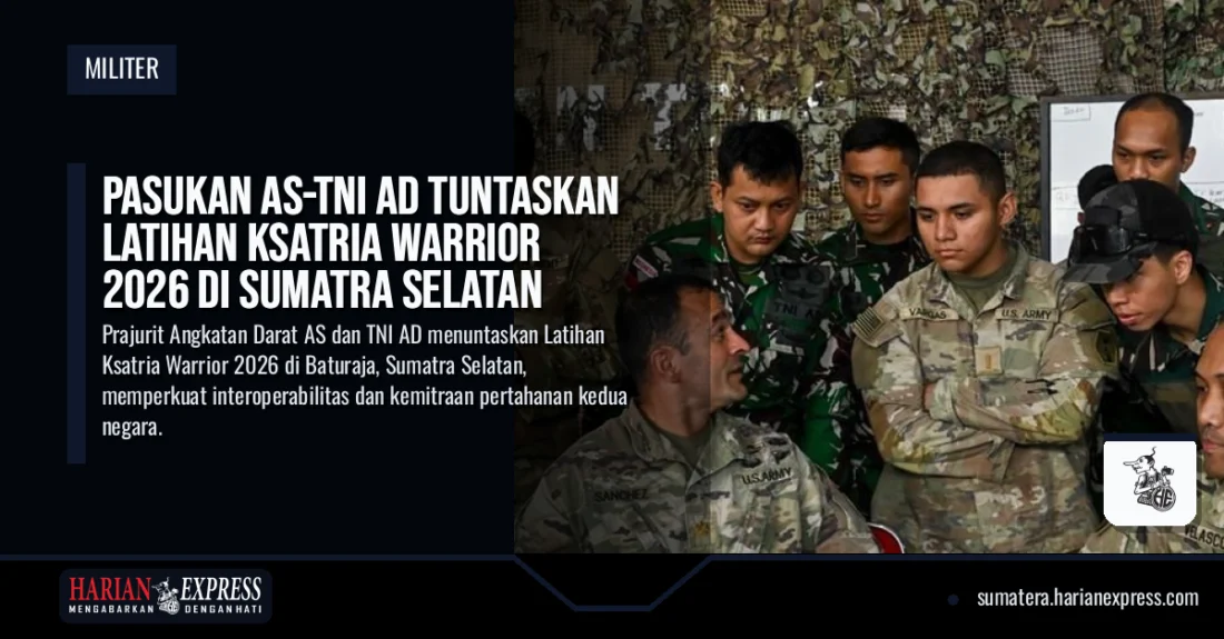 Pasukan AS-TNI AD Tuntaskan Latihan Ksatria Warrior 2026 di Sumatra Selatan
