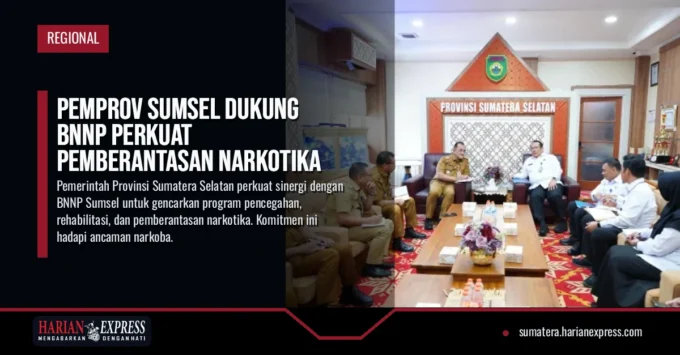 Pemprov Sumsel Dukung BNNP Perkuat Pemberantasan Narkotika