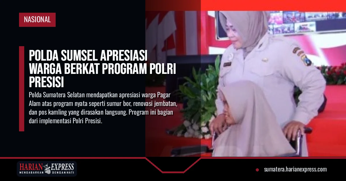 Polda Sumsel Apresiasi Warga Berkat Program Polri Presisi