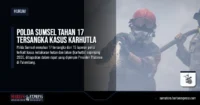 Polda Sumsel Tahan 17 Tersangka Kasus Karhutla