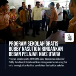 Program Sekolah Gratis Bobby Nasution Ringankan Beban Pelajar Nias Utara