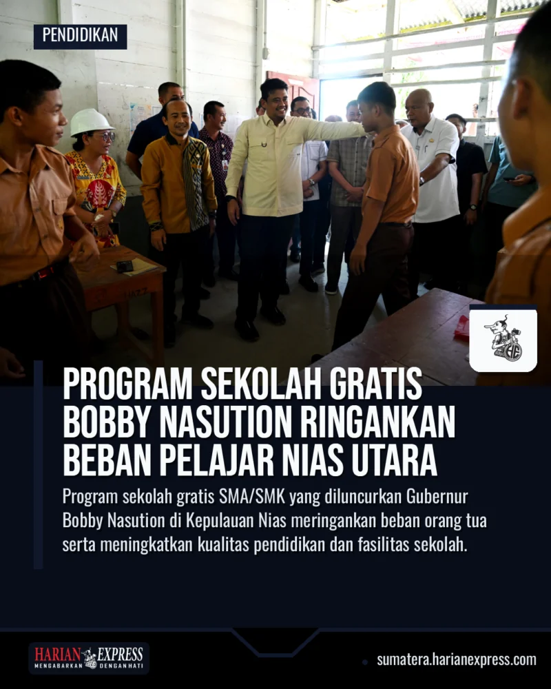 Program Sekolah Gratis Bobby Nasution Ringankan Beban Pelajar Nias Utara