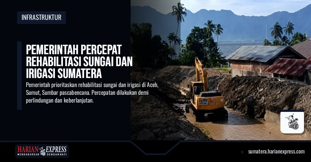 Pemerintah Percepat Rehabilitasi Sungai dan Irigasi Sumatera