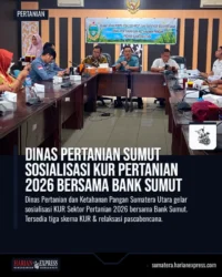 Dinas Pertanian Sumut Sosialisasi KUR Pertanian 2026 Bersama Bank Sumut