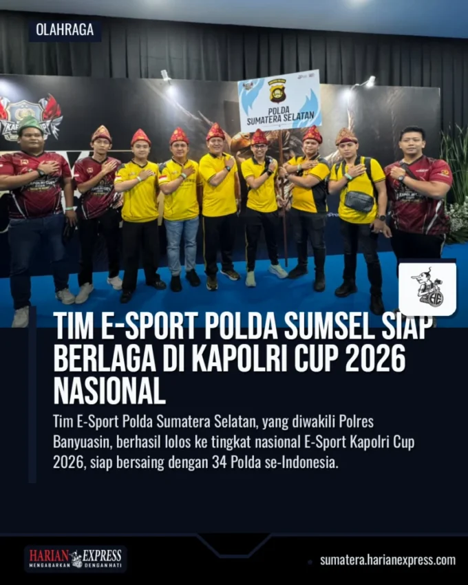 Tim E-Sport Polda Sumsel Siap Berlaga di Kapolri Cup 2026 Nasional