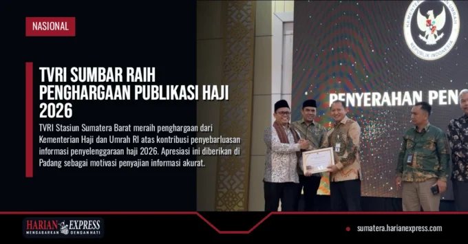 TVRI Sumbar Raih Penghargaan Publikasi Haji 2026